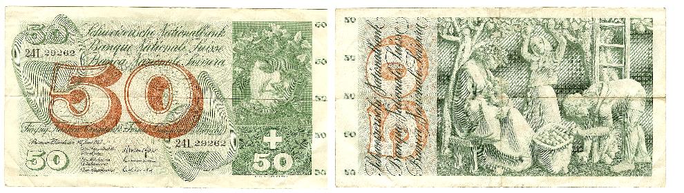 50 Franken 30/6/1967 VF